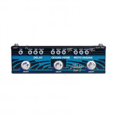 ROWIN DAP-3 Guitar Multi Effect Pedal 3-In-1 Delay / Roto Engine / Ocean Verb