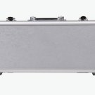 Rowin LC100 Mini Pedal Board Case +Power Supply Cabling fit 5 Mini Pedals SILVER