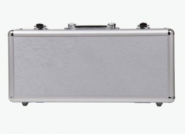 Rowin LC100 Mini Pedal Board Case +Power Supply Cabling fit 5 Mini Pedals SILVER