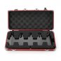 Rowin LC100 Red Mini Pedal Board Case + Power Supply Cabling fit 5 Mini Pedals