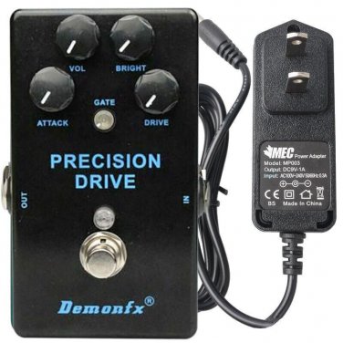 Demonfx Precision Drive + Power Adapter 9V 1A 1000ma Overdrive w/Gate Option New