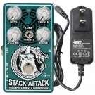 CALINE CP-509 STACK ATTACK Overdrive and Compressor Guitar Effect Pedal + Power