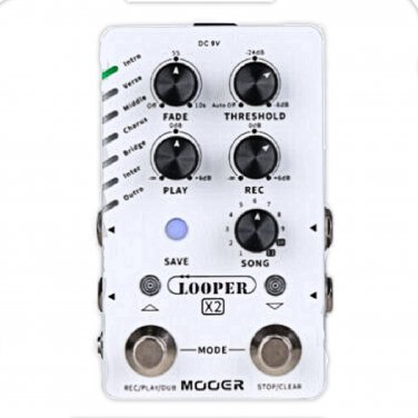 Mooer Looper X2 Guitar Effects Pedal + Power Supply