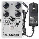 Caline CP-66 So What Flanger + 9V Power 1A 1000ma Guitar Effect Pedal Bypass