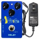 Caline CP-19 Blue Ocean Delay + 9v Power Adapter Guitar Effect Pedal True Bypass
