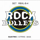 ROCK BULLETS RBXL-B-4 Pack of Preminum Bass Guitar Strings 4 String Bass