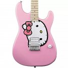 Fishbone PINK Strat 2024 Pink Hello kitty With fishbone gig bag, Strap, Pick