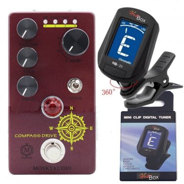 Mosky Compass Drive Ov/drive 4 Mode Tonal Response w/Voice Toggle Switch + TUNER