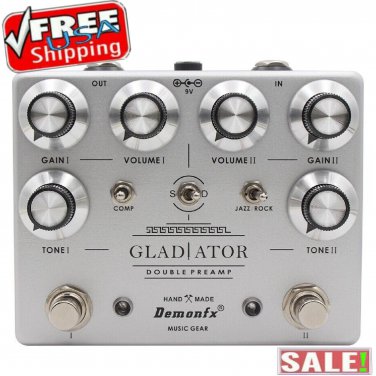 DemonFx GLADIATOR DOUBLE PREAMP + 2 Mooer Toppers Guitar Pedal Fast U.S. Ship
