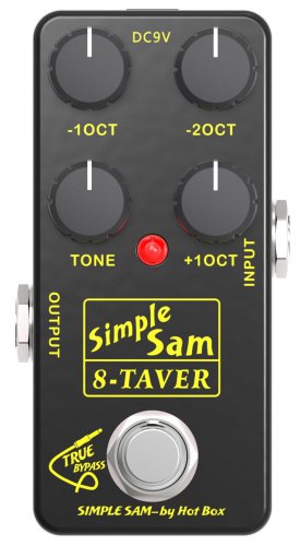 Simple Sam 8-Taver Octaver Guitar Effect Pedal True Bypass Astounding ToneNEW