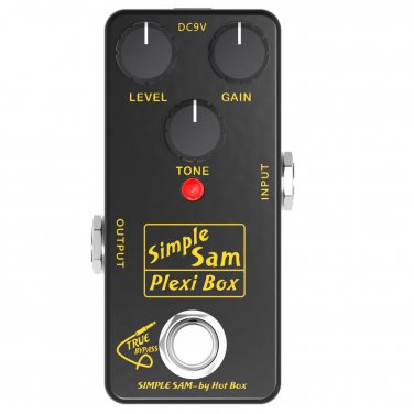 Simple Sam Plexi Box BRIT Amp Sim Distortion Guitar FX Pedal Astonishing Tone
