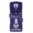 SCURU Blue Overdrive Guitar/Bass Effect Pedal GAIN/VOL/BASS/TREBLE Powerful EQ