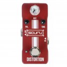 SCURU DISTORTION Guitar/Bass Effect Pedal DIST/VOL/TONE High Gain Amps Dynamic