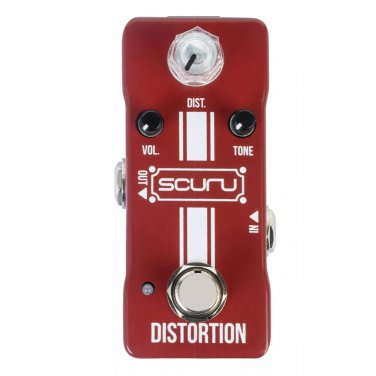 SCURU DISTORTION Guitar/Bass Effect Pedal DIST/VOL/TONE High Gain Amps Dynamic