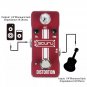 SCURU DISTORTION Guitar/Bass Effect Pedal DIST/VOL/TONE High Gain Amps Dynamic