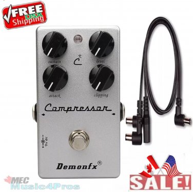 Demonfx Ck COMPRESSOR +PDC 3A Power Split Cable Guitar FX Pedal C4 Compressor