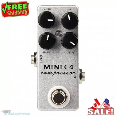 MOSKY MINI C4 Electric Guitar Bass Mini Compressor Effect Pedal True Bypass