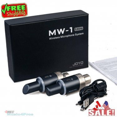 JOYO XLR Microphone Wireless System Transmitter & Receiver 4 Channels Dynamic