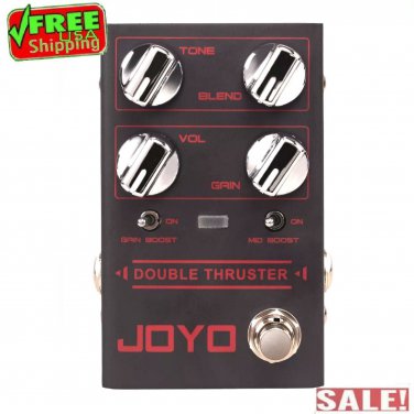 JOYO R-28 Double Thruster High Gain BASS Overdrive Pedal with Mid/High Frequency
