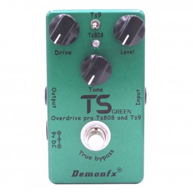 Demonfx TS GREEN TS808/TS9 Overdrive  Guitar Effect Pedal Drive Booster