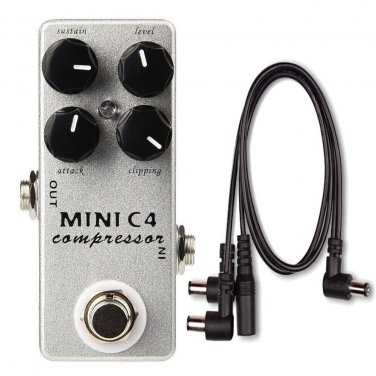 MOSKY MINI C4 Compressor +Mooer PDC-3A Cable True Bypass Rotate Sustain Attack