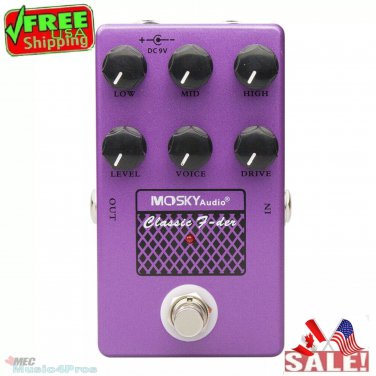 MOSKY CLASSIC F-DER Speaker Simulation Drive Voice Level Guitar Effect Pedal US