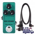 Mosky Mini Screamer + PDC-3 Cable Upgraded TS9 Guitar Pedal Overdrive Distortion