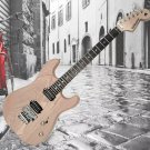Fishbone Natural Super Shreder Guitar Full Size Guitar with Floyd