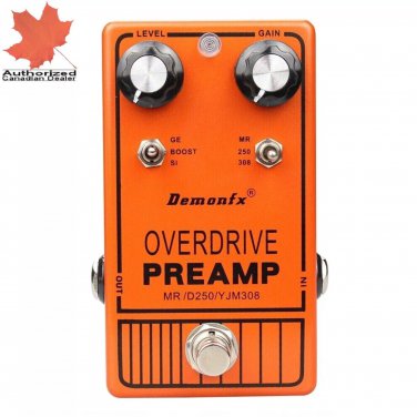 Demonfx YJM308 (DOD250) Guitar Effect Pedal Overdrive Distortion Preamp CA