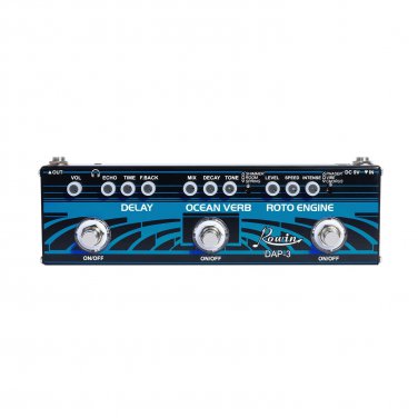 ROWIN DAP-3 Guitar Multi Effect Pedal 3-In-1 Delay / Roto Engine / Ocean Verb CA
