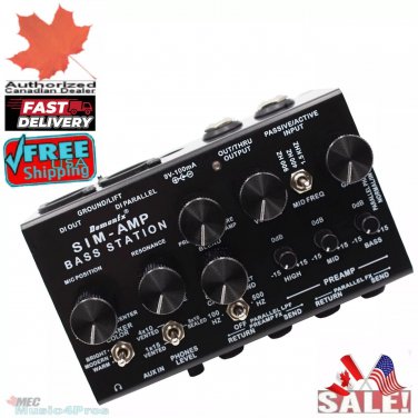 Demonfx SIM-AMP Simplifier Bass Station Preamp Simulator Power Amp SIM Stereo CA