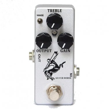 MOSKY Silver Horse Overdrive Boost Guitar Effect Pedal True Bypass Metal Shell C