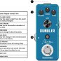 Rowin LEF-315 Dumbler Overdrive Classic Amp Sim Guitar FX Stompbox FX Pedal  CA