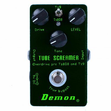 Demon II Black Handmade upgraded 2 Modes Overdrive/Distortion Tube Drive