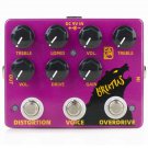 CALINE DCP-02 BRUTUS Overdrive PLUS Distortion 2-in-1 Pedal V1 3 Switches