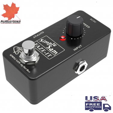 Simple Sam Faze-It Phase Guitar / Bass Effect Pedal True Bypass Astounding Tone