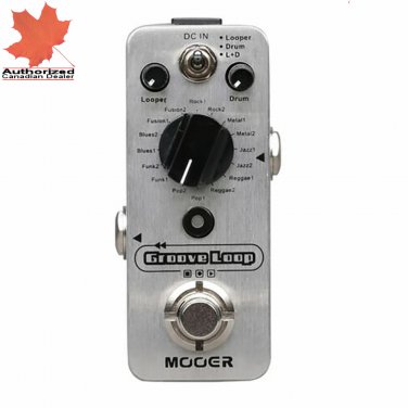 Mooer Groove loop Looper with Drum Machine 20 Minutes of Recording Many Layers