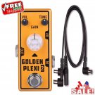Tone City Golden Plexi 2 Distortion V2 Guitar FX Pedal +3 Way PDC Power Cable