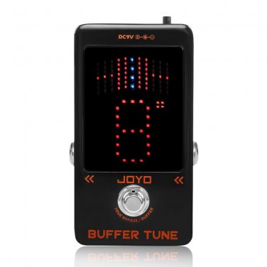 JOYO JF-19 Buffer Tune Pedal Accurate Tuner LED Screen Electric Bass, Guitar etc