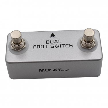 Mosky Audio Dual Latching Footswitch for Amps & Effects Units