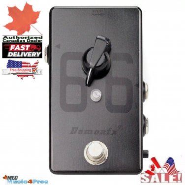 Demonfx 66 Boost Pedal w/ Channel Switch latch Guitar Effect Pedal Fast US Ship