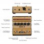 JOYO AD-2 Portable Preamp DI Box Acoustic Guitar Effect Pedal 2-Band Balance