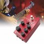 Mosky Crunch Pro Distortion Guitar Pedal 4 Modes w/VOL,TONE,GAIN, PRES Button CA