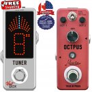 ROWIN Octpus Poly Octave Guitar / Bass Effect Pedal + Hot Box Tuner Deal