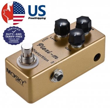 Mosky Plexi M Distortion  Guitar Effect pedal Plexitone Tone City Style- bypass