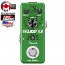 Amuzik Tremolo Guitar Effect Pedal Classic Trelicopter True Bypass