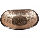 Polished Copper Small Copper RV Trailer Vessel Above Counter Bathtub Sink