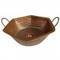 Rustic Bronze Copper Bathroom Hexagonal Sink Toilet Renewal Remodel Lavatory