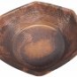 Rustic Hexagon Copper Foot Bath Wash Massage Spa Therapy Pedicure Bowls