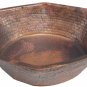 Rustic Hexagon Copper Foot Bath Wash Massage Spa Therapy Pedicure Bowls